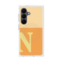 プレミアムスクエアケース with SnapMag［ オリジナル - initial two tone - N orange ］