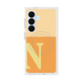 プレミアムスクエアケース with SnapMag［ オリジナル - initial two tone - N orange ］
