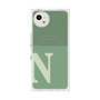 プレミアムスクエアケース with SnapMag［ オリジナル - initial two tone - N green ］