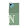 プレミアムスクエアケース with SnapMag［ オリジナル - initial two tone - N green ］