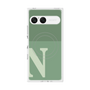 プレミアムスクエアケース with SnapMag［ オリジナル - initial two tone - N green ］