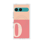 プレミアムスクエアケース with SnapMag［ オリジナル - initial two tone - O pink ］