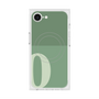 プレミアムスクエアケース with SnapMag［ オリジナル - initial two tone - O green ］