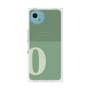 プレミアムスクエアケース with SnapMag［ オリジナル - initial two tone - O green ］