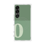 プレミアムスクエアケース with SnapMag［ オリジナル - initial two tone - O green ］