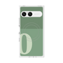 プレミアムスクエアケース with SnapMag［ オリジナル - initial two tone - O green ］