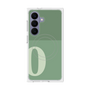 プレミアムスクエアケース with SnapMag［ オリジナル - initial two tone - O green ］