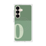 プレミアムスクエアケース with SnapMag［ オリジナル - initial two tone - O green ］