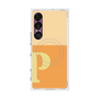 プレミアムスクエアケース with SnapMag［ オリジナル - initial two tone - P orange ］