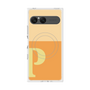 プレミアムスクエアケース with SnapMag［ オリジナル - initial two tone - P orange ］