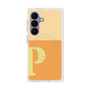 プレミアムスクエアケース with SnapMag［ オリジナル - initial two tone - P orange ］