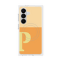 プレミアムスクエアケース with SnapMag［ オリジナル - initial two tone - P orange ］