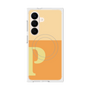 プレミアムスクエアケース with SnapMag［ オリジナル - initial two tone - P orange ］