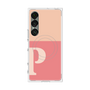 プレミアムスクエアケース with SnapMag［ オリジナル - initial two tone - P pink ］