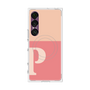 プレミアムスクエアケース with SnapMag［ オリジナル - initial two tone - P pink ］