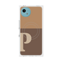 プレミアムスクエアケース with SnapMag［ オリジナル - initial two tone - P brown ］