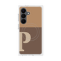 プレミアムスクエアケース with SnapMag［ オリジナル - initial two tone - P brown ］