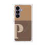 プレミアムスクエアケース with SnapMag［ オリジナル - initial two tone - P brown ］