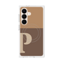 プレミアムスクエアケース with SnapMag［ オリジナル - initial two tone - P brown ］