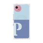 プレミアムスクエアケース with SnapMag［ オリジナル - initial two tone - P blue ］