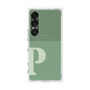 プレミアムスクエアケース with SnapMag［ オリジナル - initial two tone - P green ］
