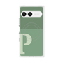 プレミアムスクエアケース with SnapMag［ オリジナル - initial two tone - P green ］