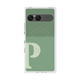 プレミアムスクエアケース with SnapMag［ オリジナル - initial two tone - P green ］