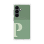 プレミアムスクエアケース with SnapMag［ オリジナル - initial two tone - P green ］