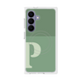 プレミアムスクエアケース with SnapMag［ オリジナル - initial two tone - P green ］