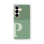 プレミアムスクエアケース with SnapMag［ オリジナル - initial two tone - P green ］