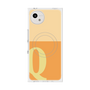 プレミアムスクエアケース with SnapMag［ オリジナル - initial two tone - Q orange ］