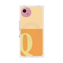 プレミアムスクエアケース with SnapMag［ オリジナル - initial two tone - Q orange ］