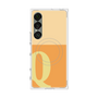 プレミアムスクエアケース with SnapMag［ オリジナル - initial two tone - Q orange ］