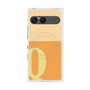 プレミアムスクエアケース with SnapMag［ オリジナル - initial two tone - Q orange ］