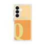 プレミアムスクエアケース with SnapMag［ オリジナル - initial two tone - Q orange ］