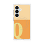 プレミアムスクエアケース with SnapMag［ オリジナル - initial two tone - Q orange ］