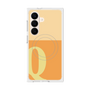 プレミアムスクエアケース with SnapMag［ オリジナル - initial two tone - Q orange ］