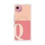 プレミアムスクエアケース with SnapMag［ オリジナル - initial two tone - Q pink ］