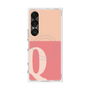 プレミアムスクエアケース with SnapMag［ オリジナル - initial two tone - Q pink ］