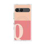 プレミアムスクエアケース with SnapMag［ オリジナル - initial two tone - Q pink ］