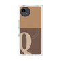 プレミアムスクエアケース with SnapMag［ オリジナル - initial two tone - Q brown ］