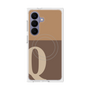 プレミアムスクエアケース with SnapMag［ オリジナル - initial two tone - Q brown ］