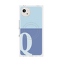 プレミアムスクエアケース with SnapMag［ オリジナル - initial two tone - Q blue ］
