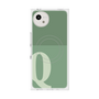 プレミアムスクエアケース with SnapMag［ オリジナル - initial two tone - Q green ］