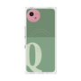 プレミアムスクエアケース with SnapMag［ オリジナル - initial two tone - Q green ］