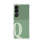 プレミアムスクエアケース with SnapMag［ オリジナル - initial two tone - Q green ］
