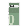 プレミアムスクエアケース with SnapMag［ オリジナル - initial two tone - Q green ］