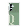 プレミアムスクエアケース with SnapMag［ オリジナル - initial two tone - Q green ］