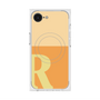 プレミアムスクエアケース with SnapMag［ オリジナル - initial two tone - R orange ］