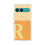 プレミアムスクエアケース with SnapMag［ オリジナル - initial two tone - R orange ］